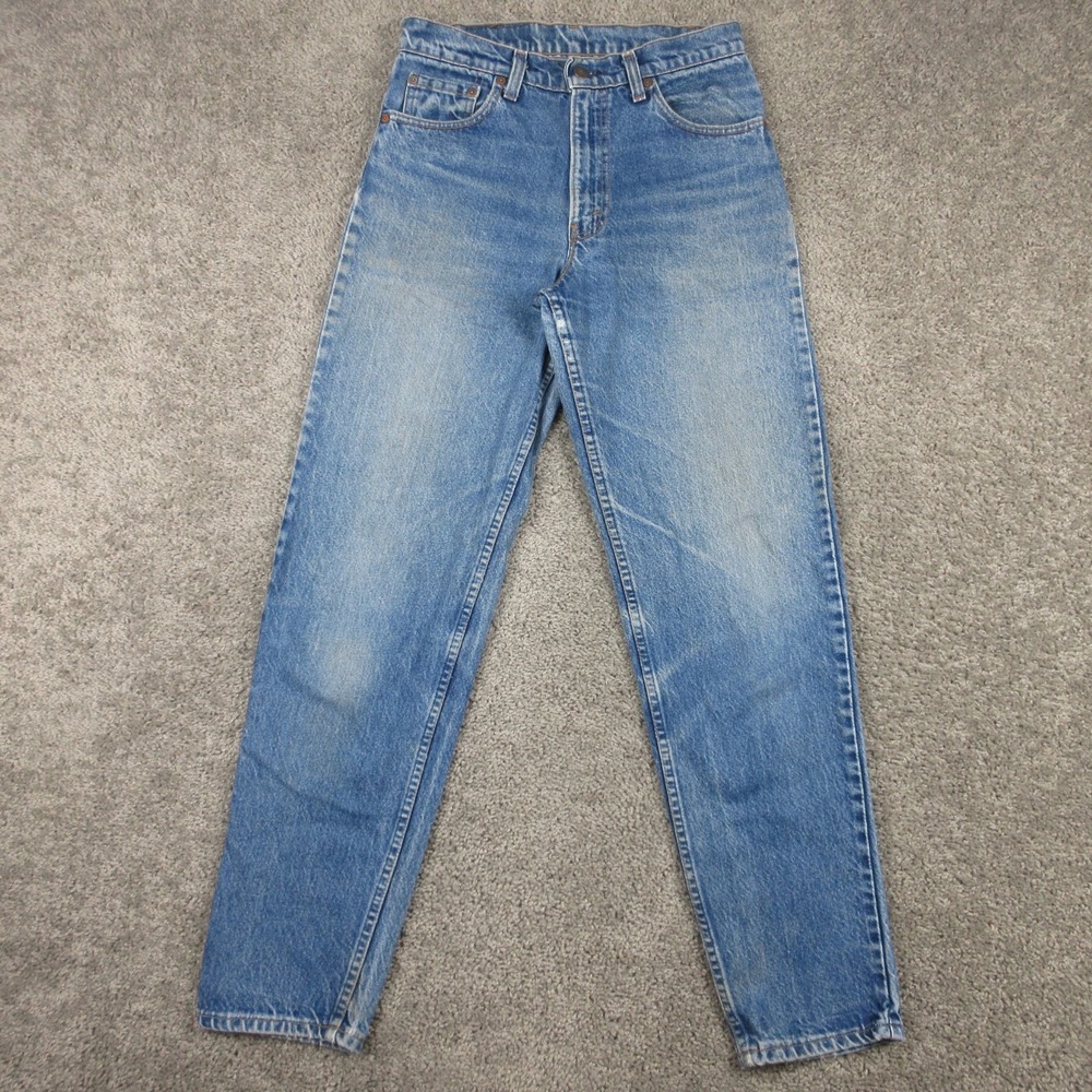 Vintage Levis Jeans Mens 30x32 Blue 550 Relaxed Taper Faded USA Denim Pants 80s